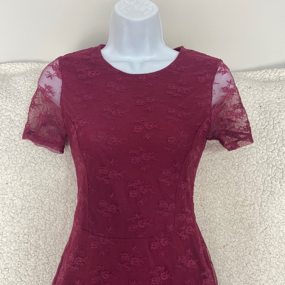 Lace Overlay Dress